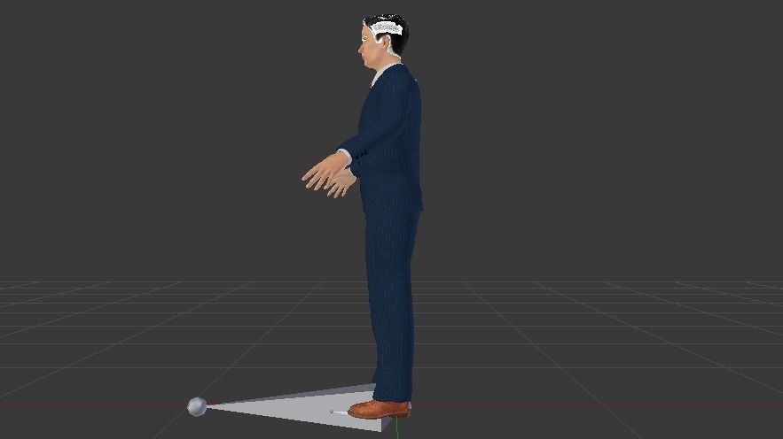 Businessman 08 Low-poly 3D model_7