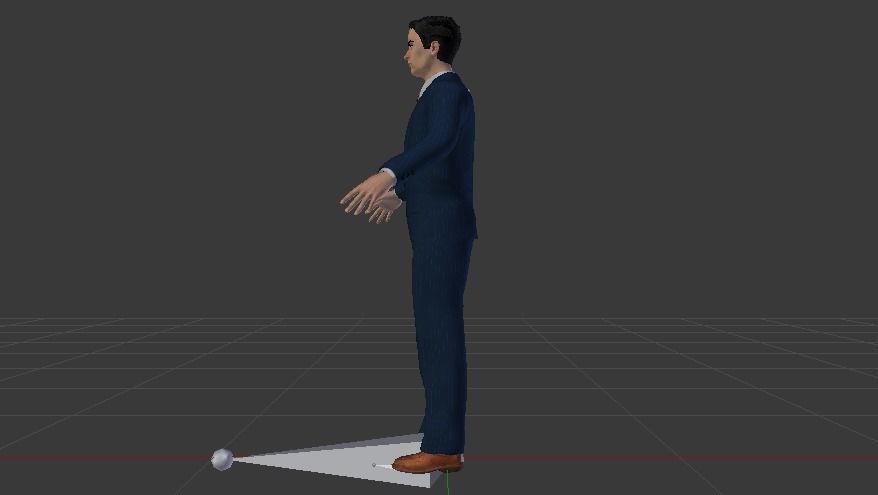 Businessman 08 Low-poly 3D model_11