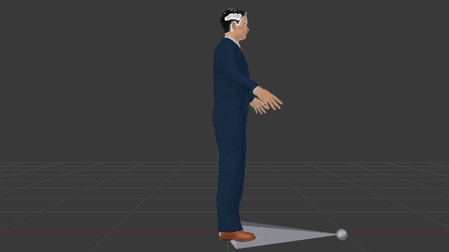 Businessman 08 Low-poly 3D model_5
