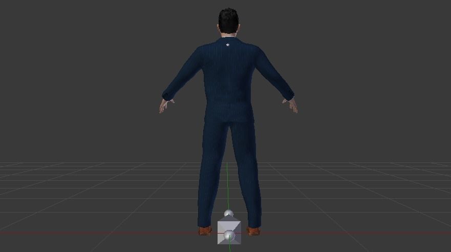 Businessman 08 Low-poly 3D model_10