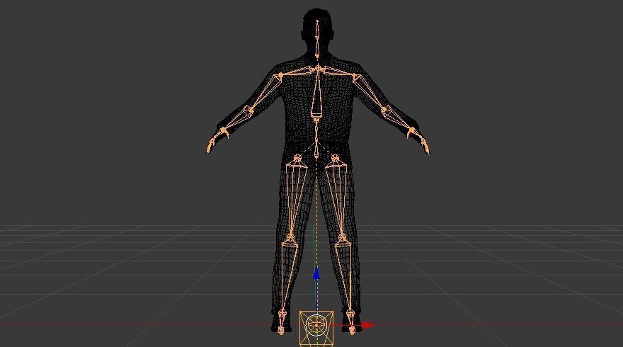 Businessman 08 Low-poly 3D model_20