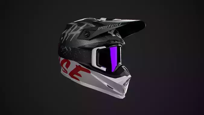 Bell Moto-9 Flex Fasthouse Helmet with Mask High Poly