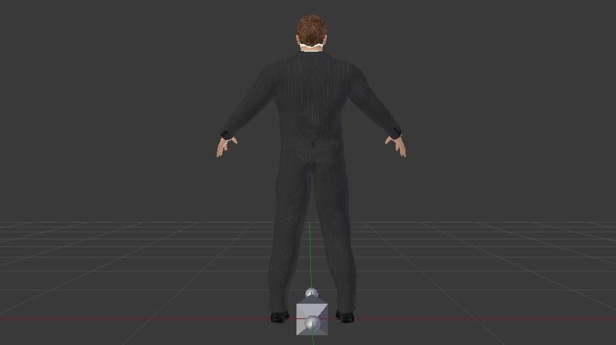 Businessman 09 Low-poly 3D model_6