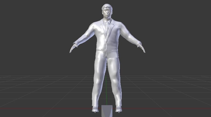 Businessman 09 Low-poly 3D model_12