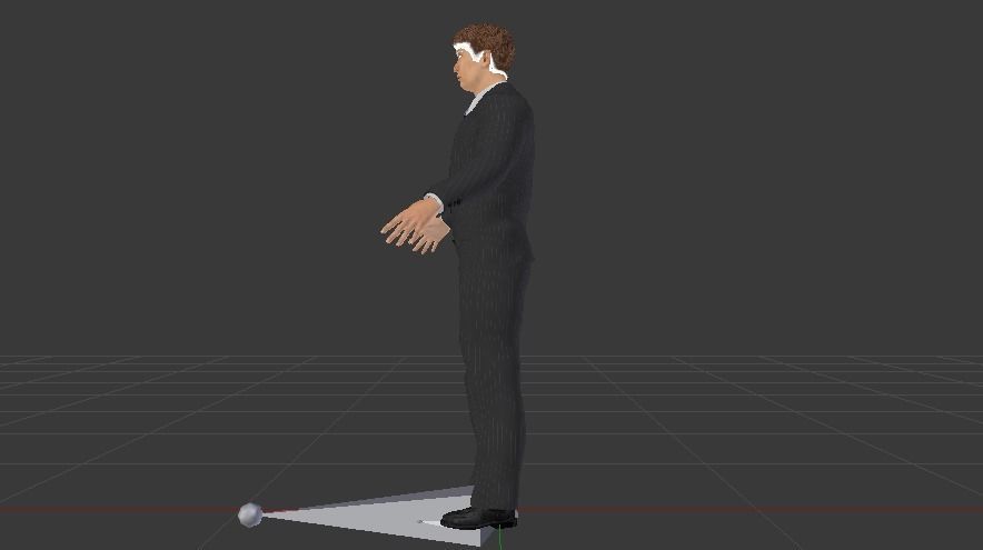 Businessman 09 Low-poly 3D model_7