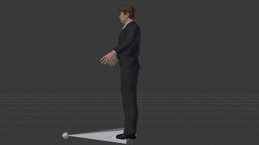 Businessman 09 Low-poly 3D model_11