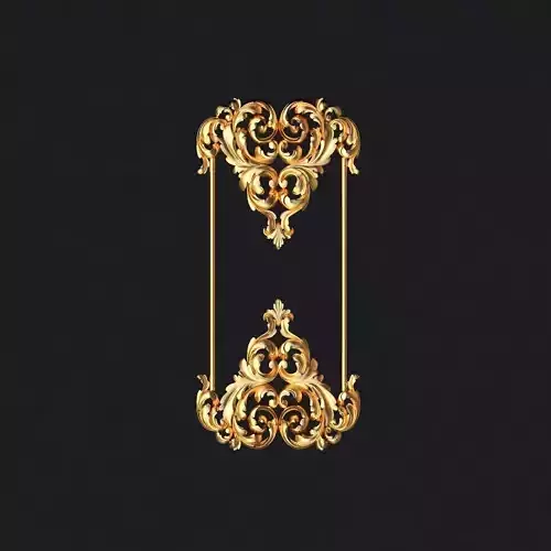 dekor ornate gold letter