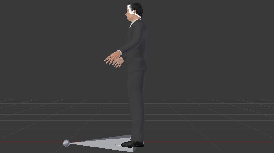 Businessman 010 Low-poly 3D model_7