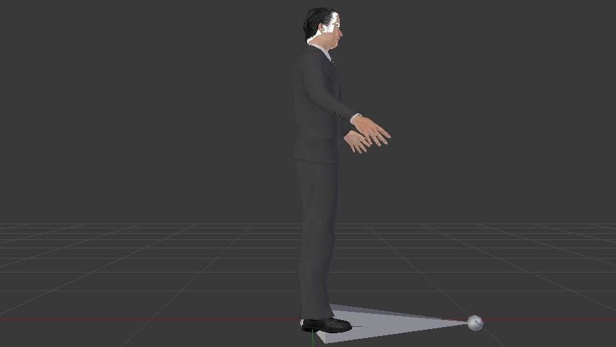 Businessman 010 Low-poly 3D model_5