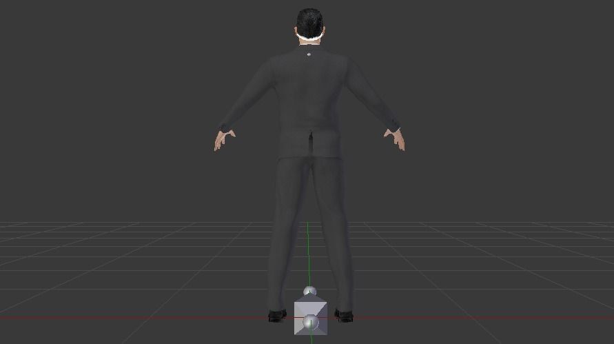Businessman 010 Low-poly 3D model_6