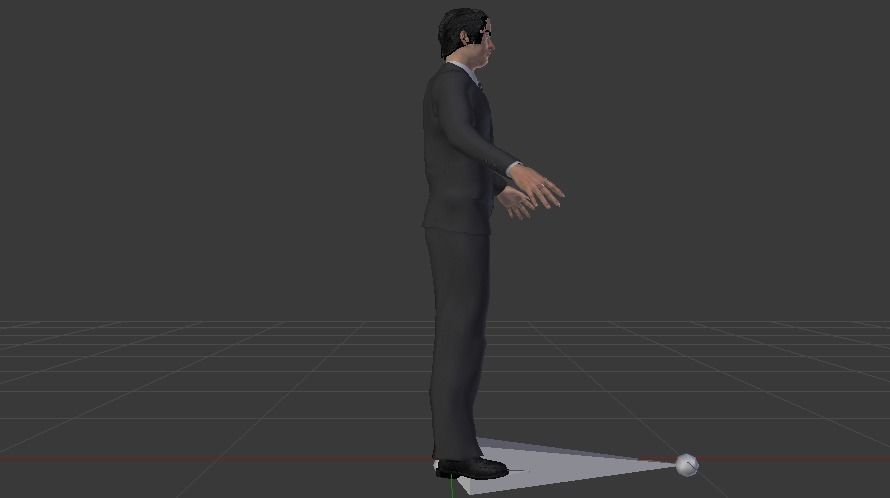Businessman 010 Low-poly 3D model_9