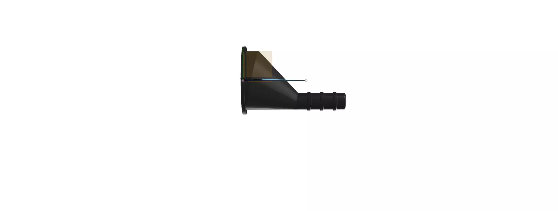 Garden water container tube reduction inch and half-inch Free 3D print model