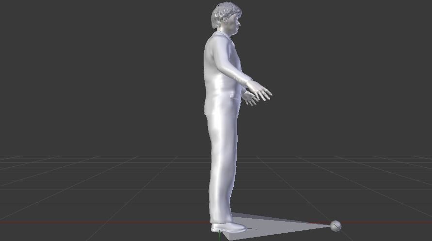 Businessman 013 Low-poly 3D model_13