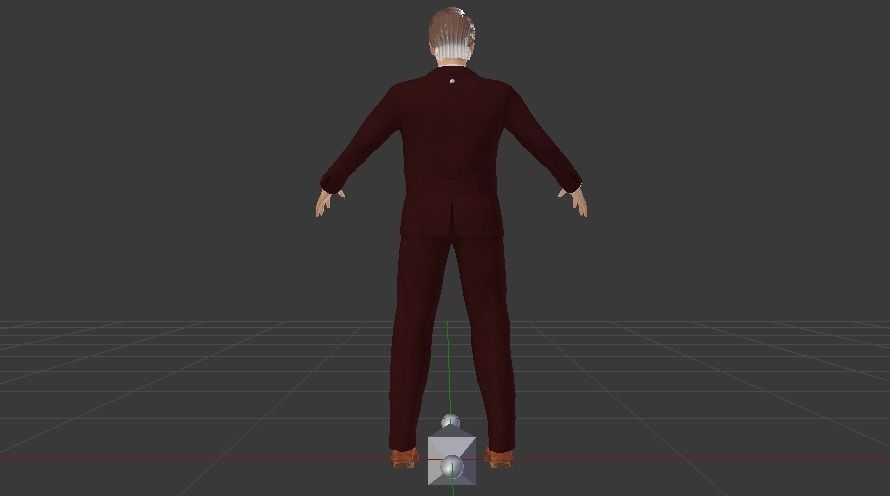 Businessman 013 Low-poly 3D model_6