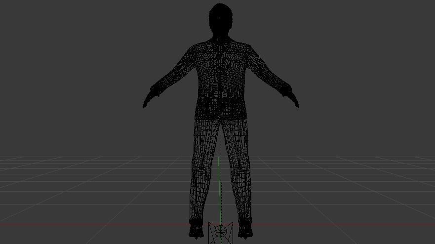 Businessman 013 Low-poly 3D model_16