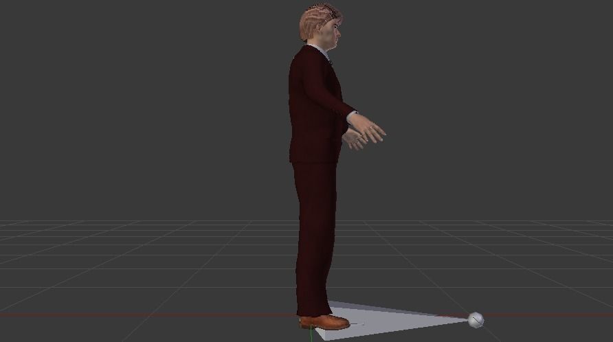 Businessman 013 Low-poly 3D model_9
