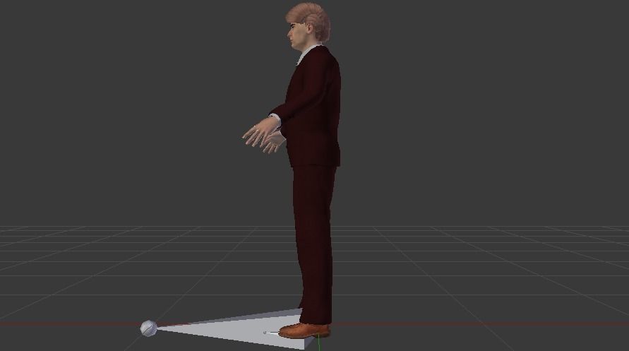 Businessman 013 Low-poly 3D model_11