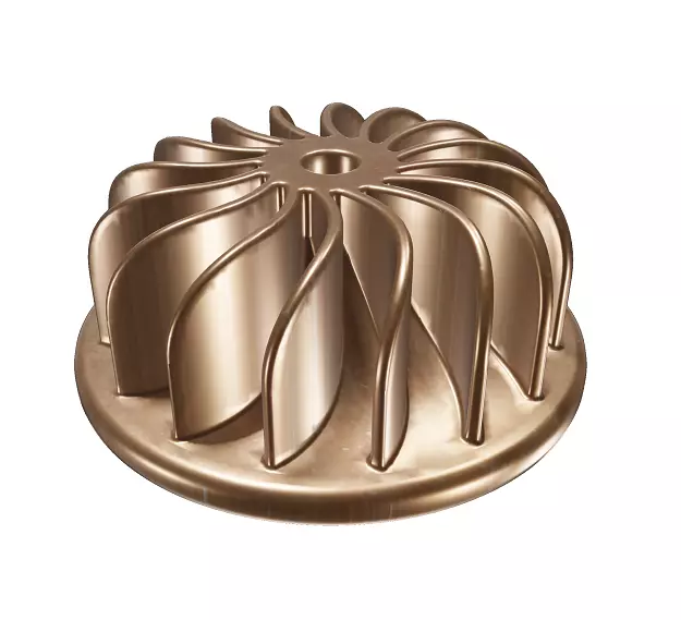 Mechanical Copper Impeller Low-poly 3D model