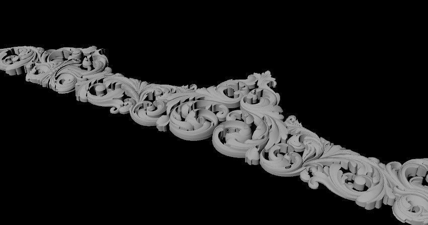 dekor ornate gold crown 3D model_3