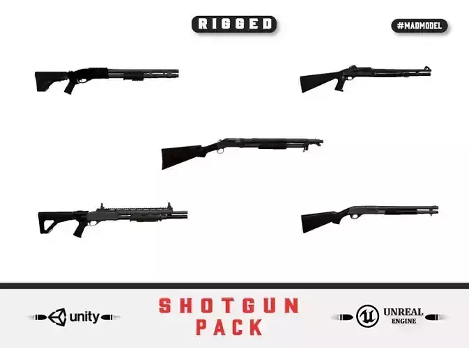 guns rigged shotgun pack