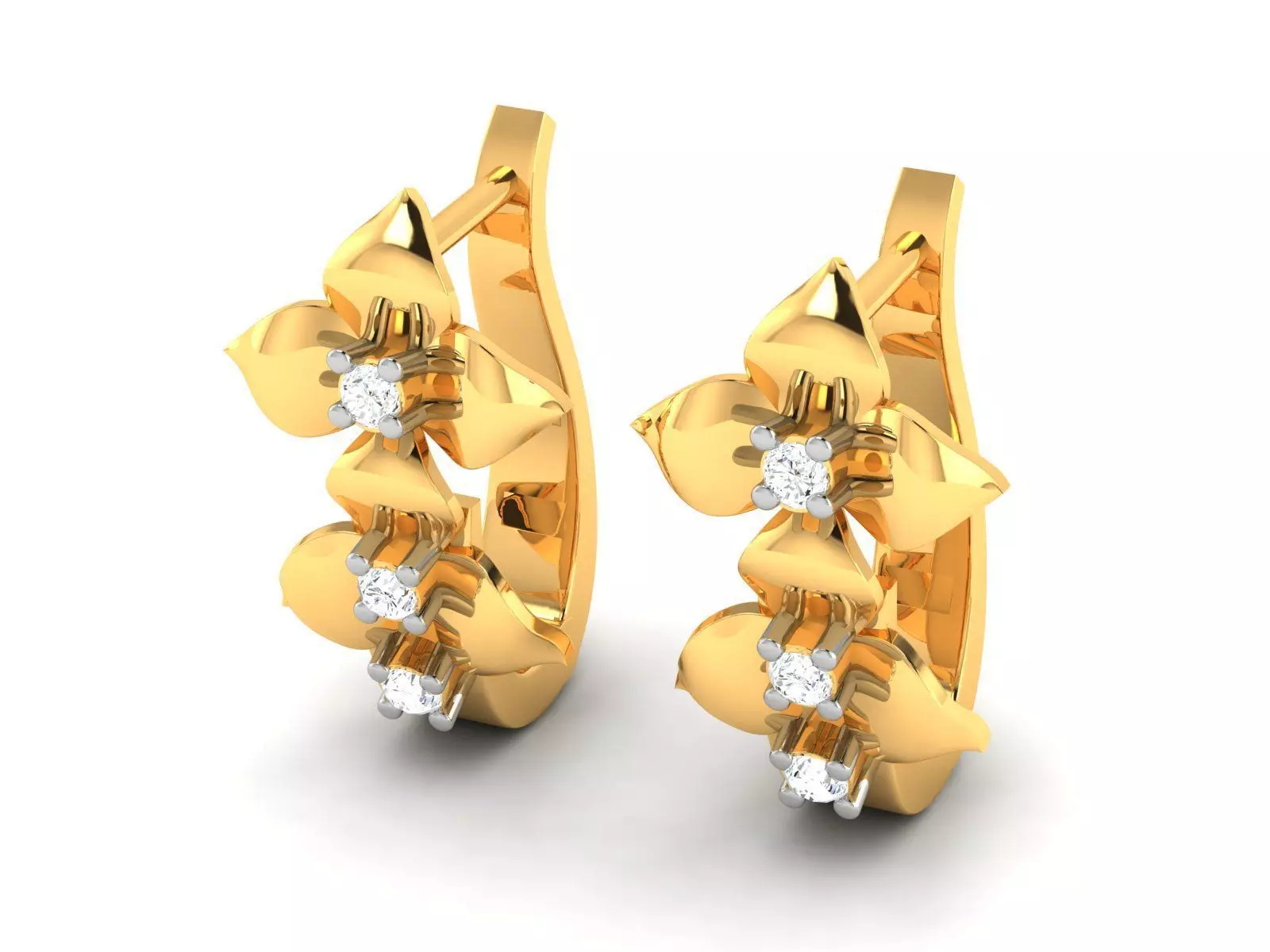 Women Earrings 3dm render detail 3D print model