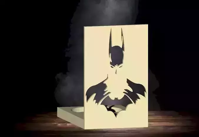 Batman candle holder 3D print model