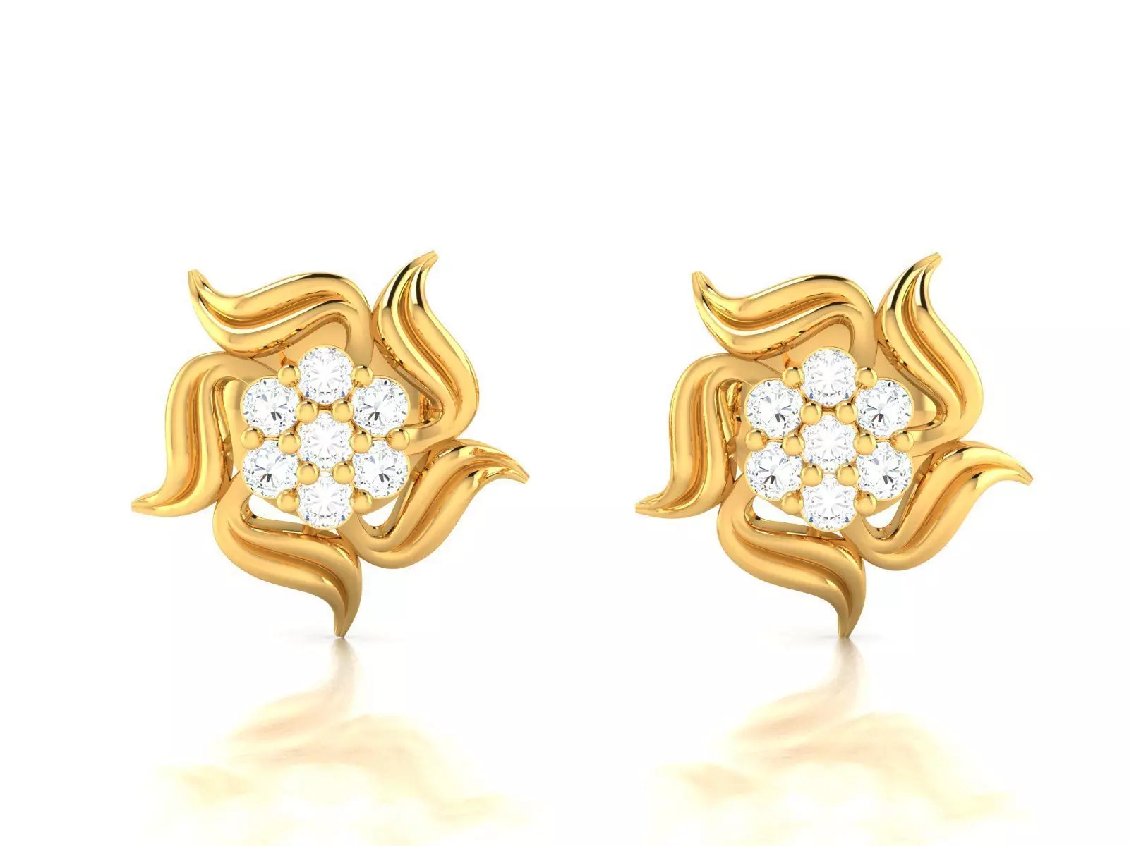 Women Earrings 3dm render detail 3D print model_0