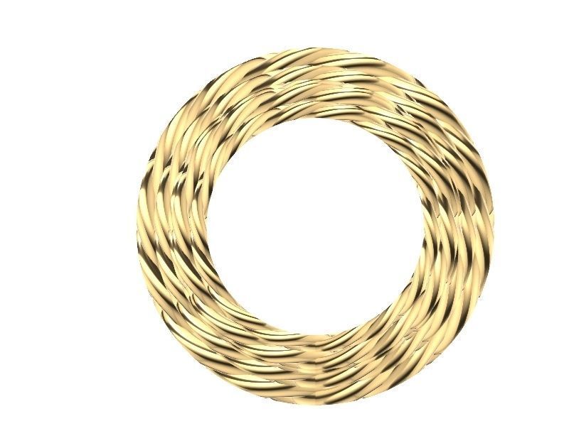 5 sizes cuban ring stl verified 3D print model_1