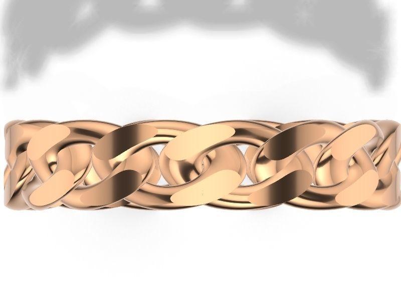 5 sizes cuban ring stl verified 3D print model_2