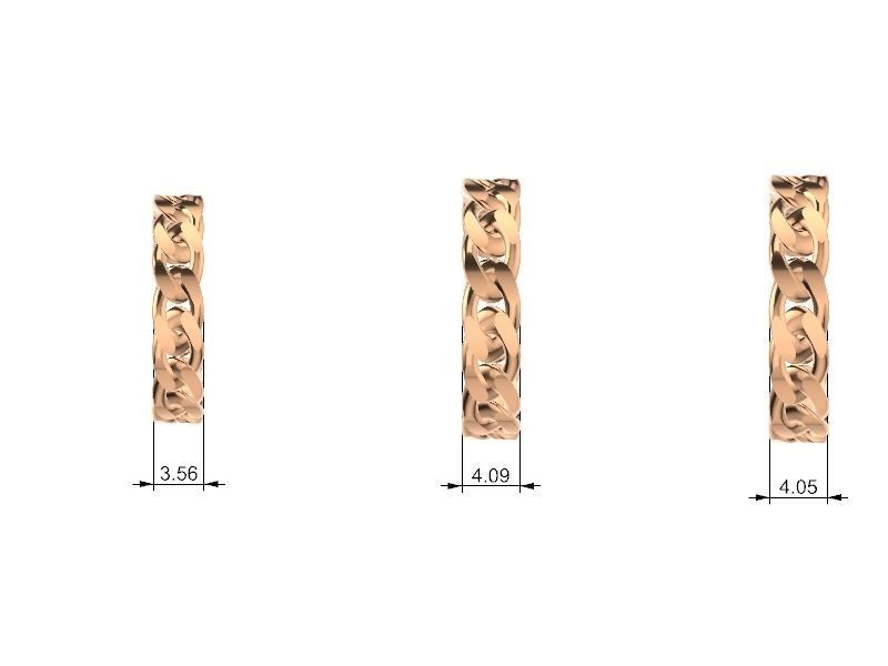 5 sizes cuban ring stl verified 3D print model_13