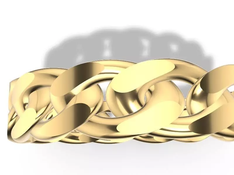 5 sizes cuban ring stl verified 3D print model_0