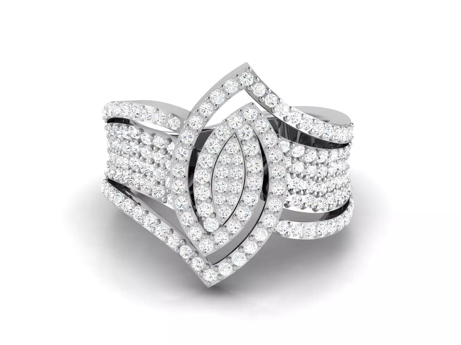 Women cocktail ring 3dm render detail 3D print model_0