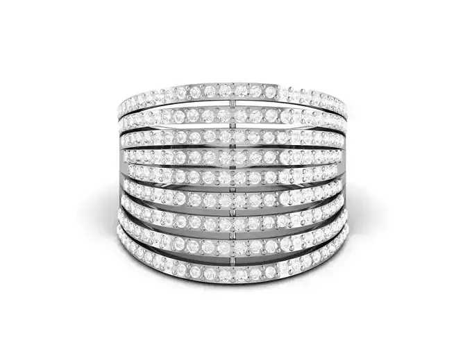 Women cocktail ring 3dm render detail