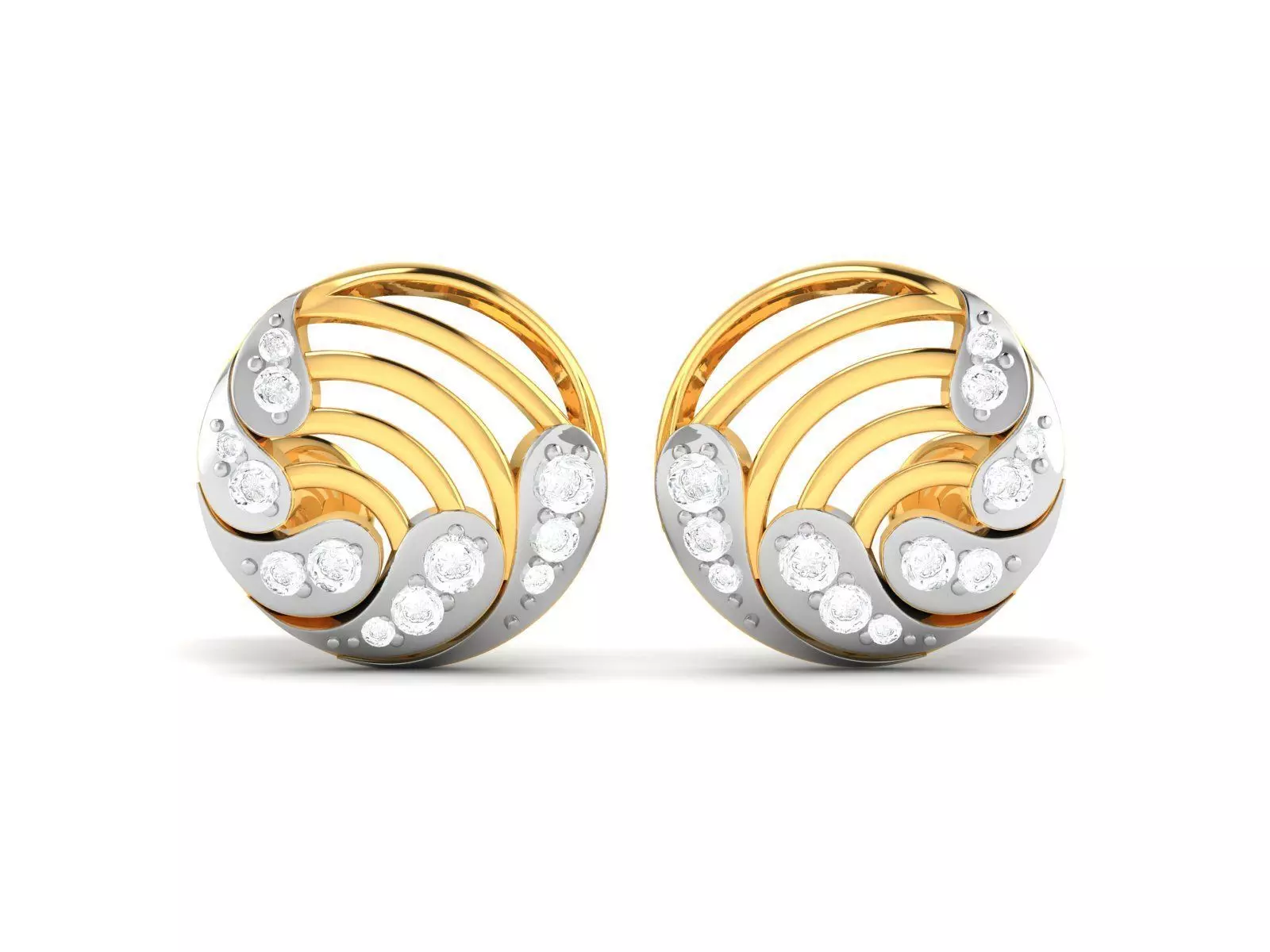 Women Earrings 3dm render detail 3D print model_0