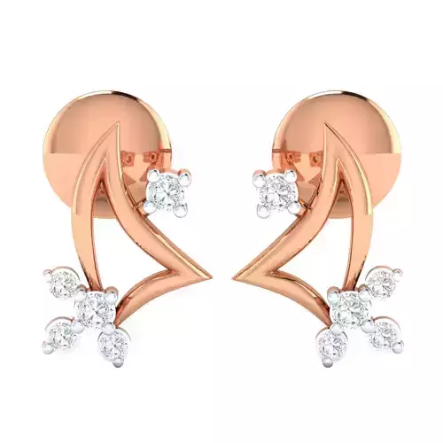 Women Earrings 3dm render detail