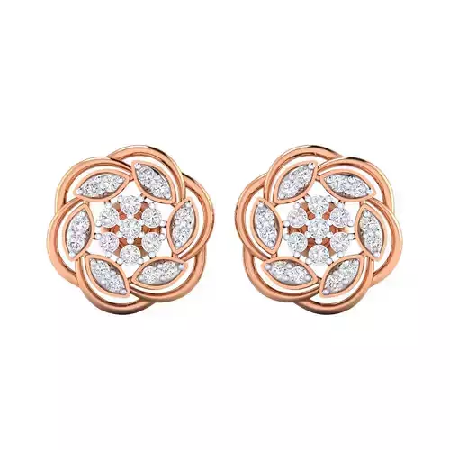 Women Earrings 3dm render detail