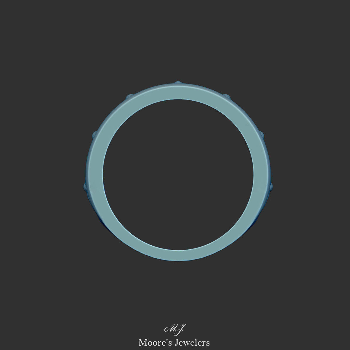 Half Crown Ring 3d Model 3D print model_5