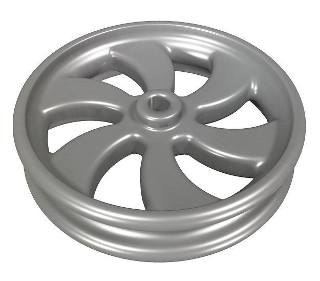 Titanium Alloy Wheel Rim Low-poly 3D model_1
