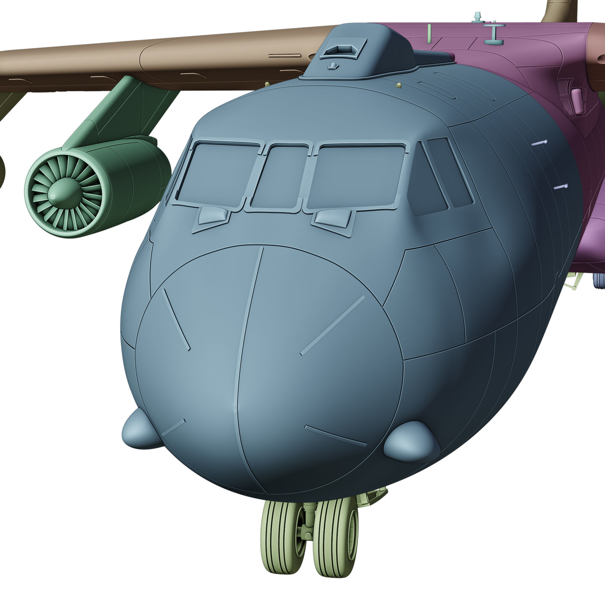 Lockheed C 141 B Starlifter 3D print model_32