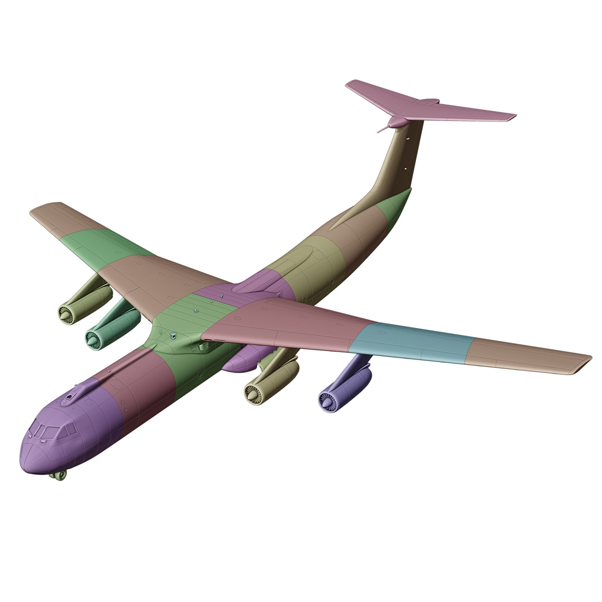 Lockheed C 141 B Starlifter 3D print model_2