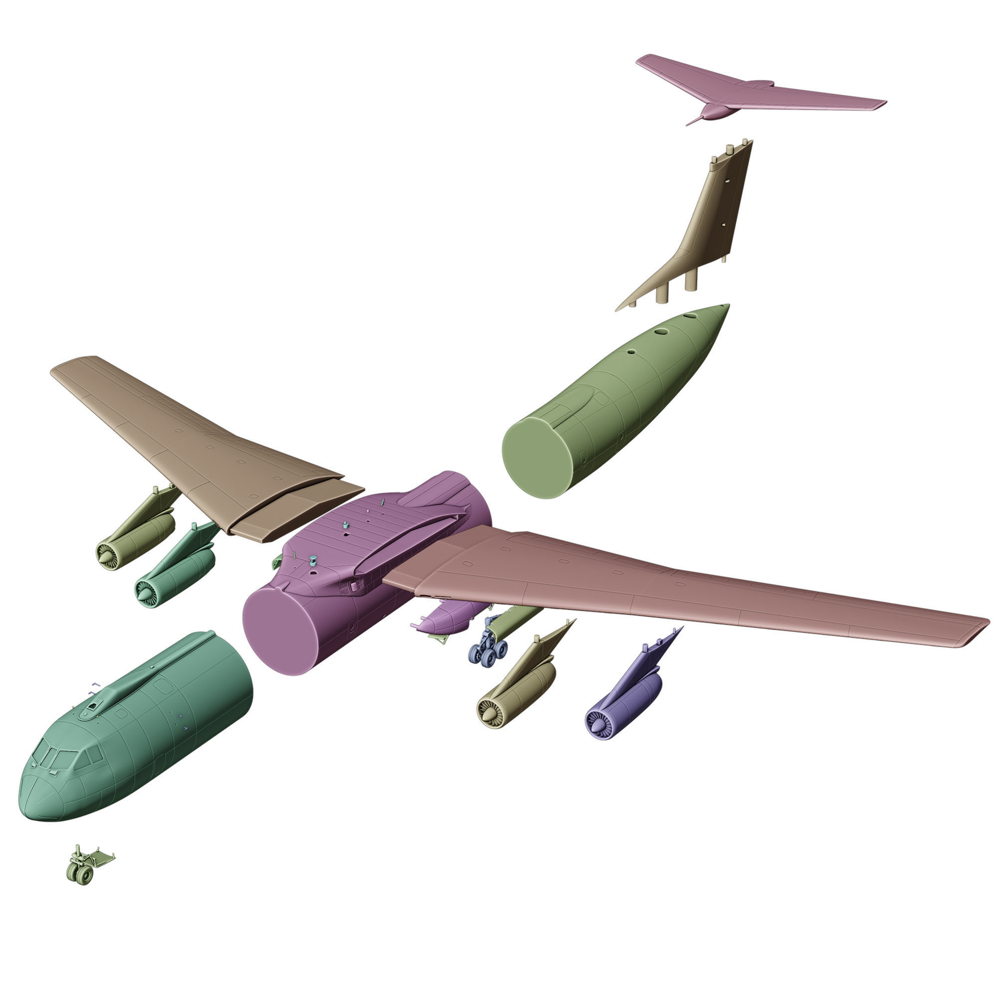 Lockheed C 141 B Starlifter 3D print model_33