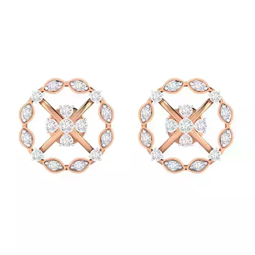 Women Earrings 3dm render detail