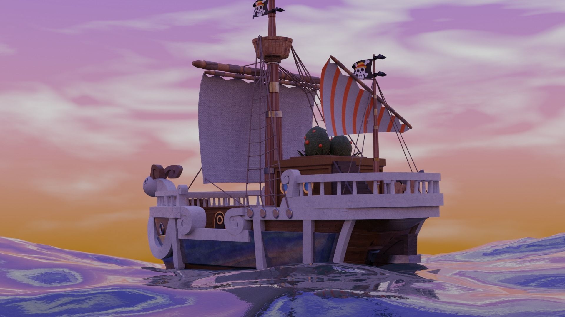 Ship Going Merry 3D model_4