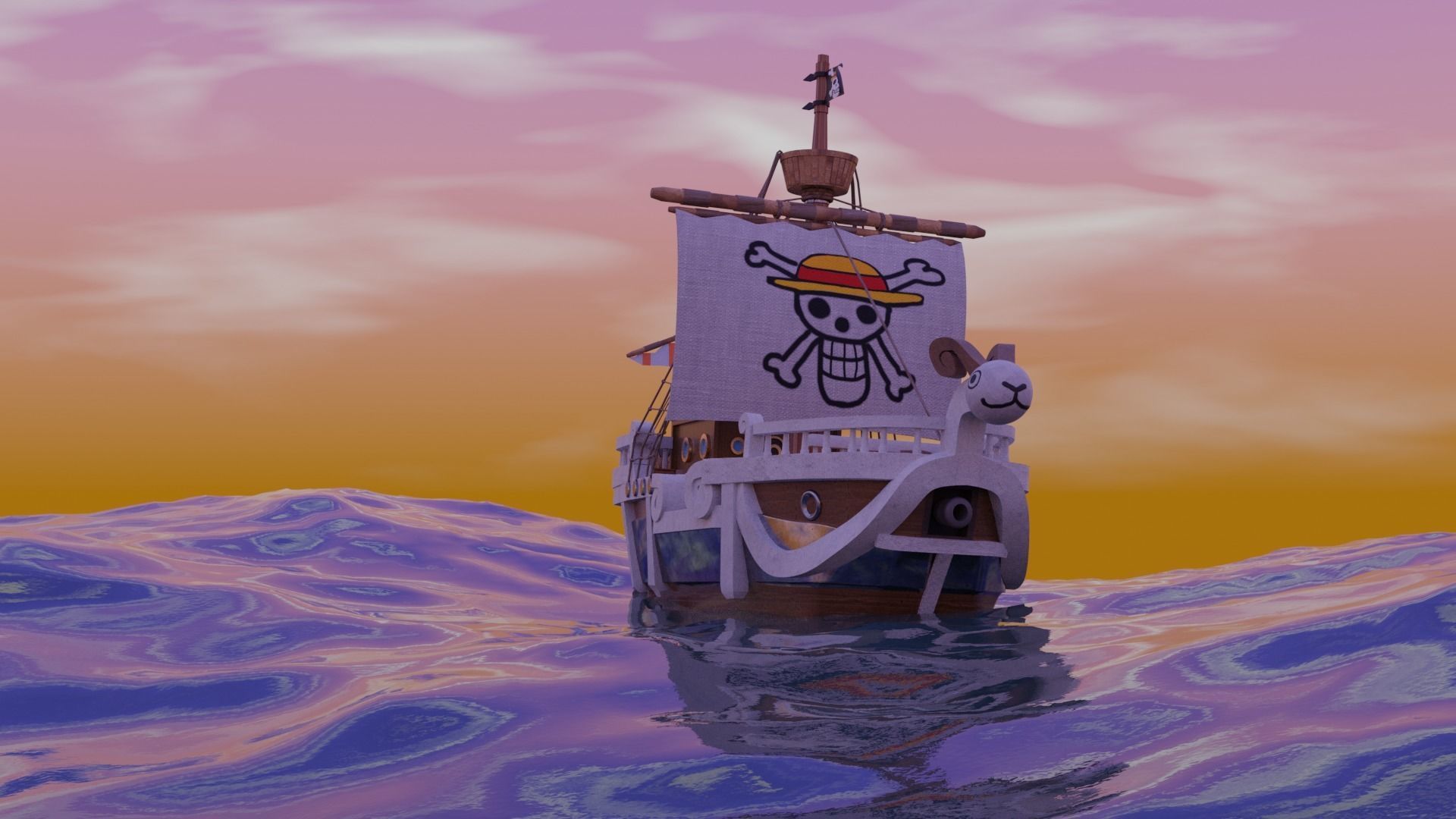 Ship Going Merry 3D model_1