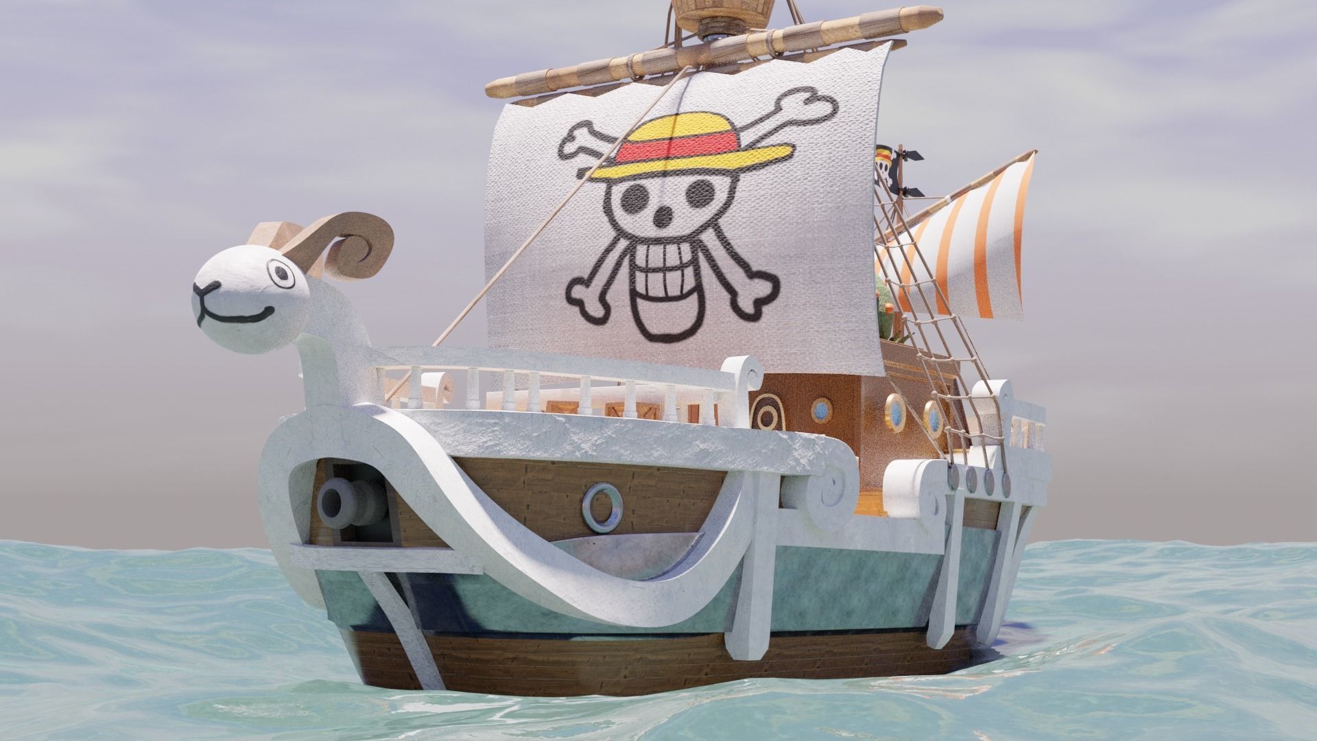 Ship Going Merry 3D model_2