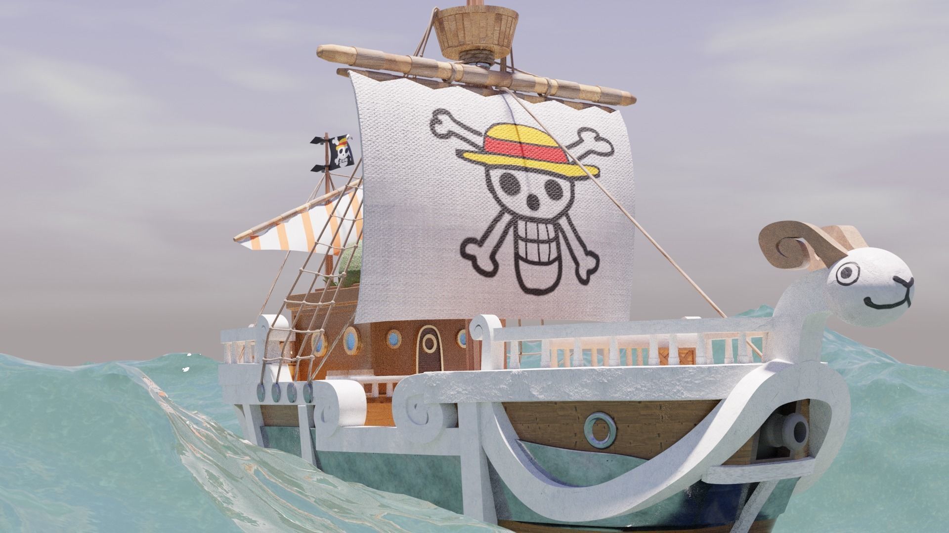 Ship Going Merry 3D model_3