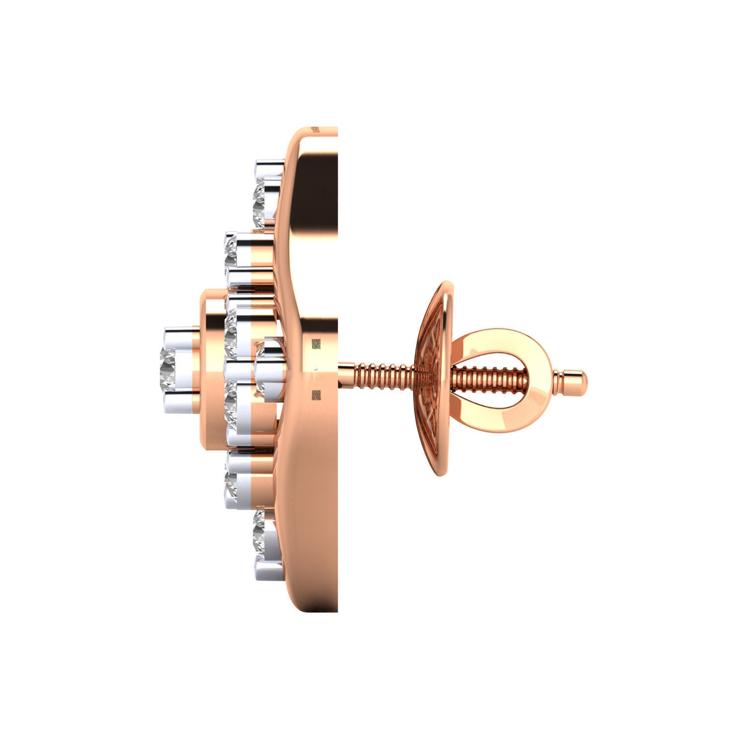 Women Earrings 3dm render detail 3D print model_5