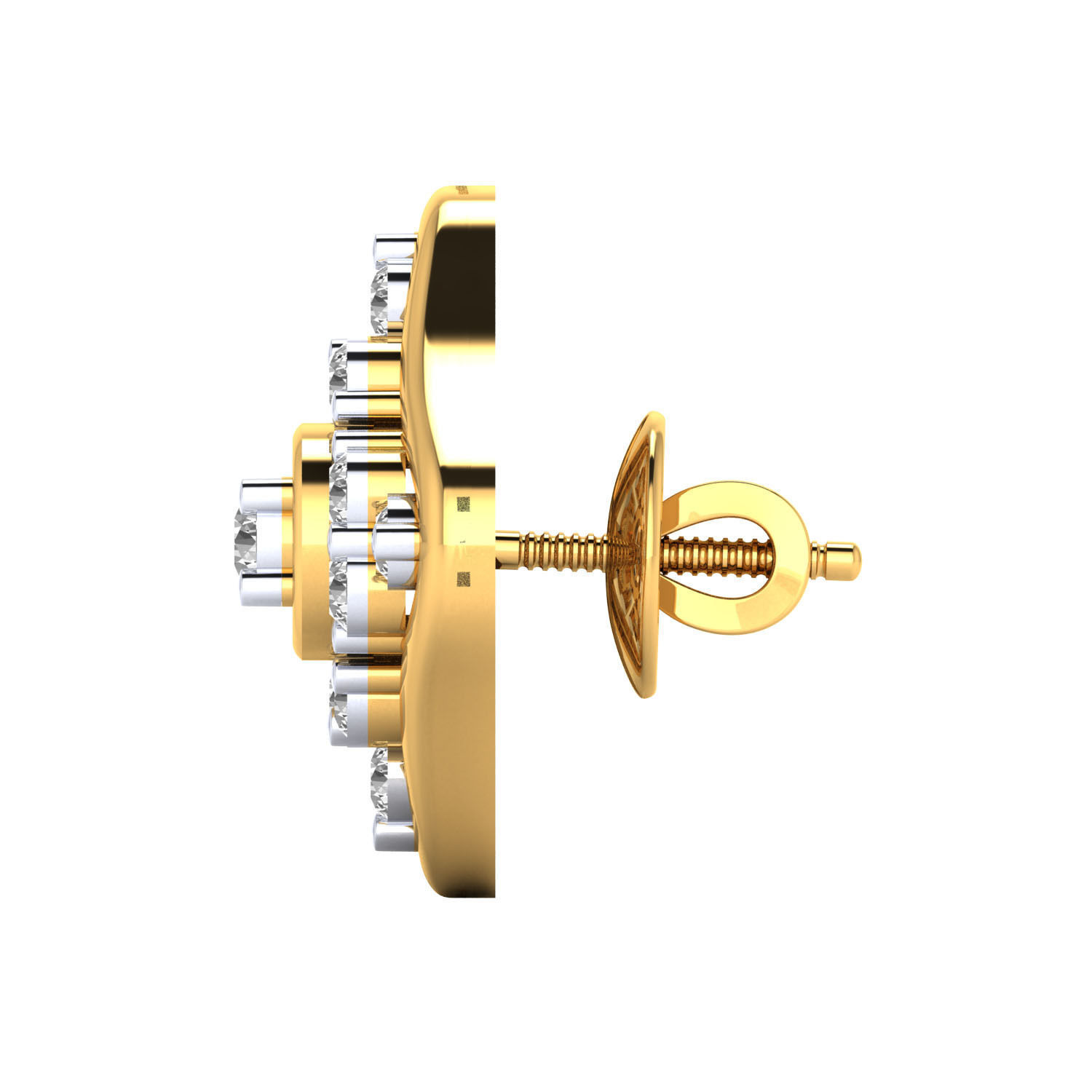 Women Earrings 3dm render detail 3D print model_7