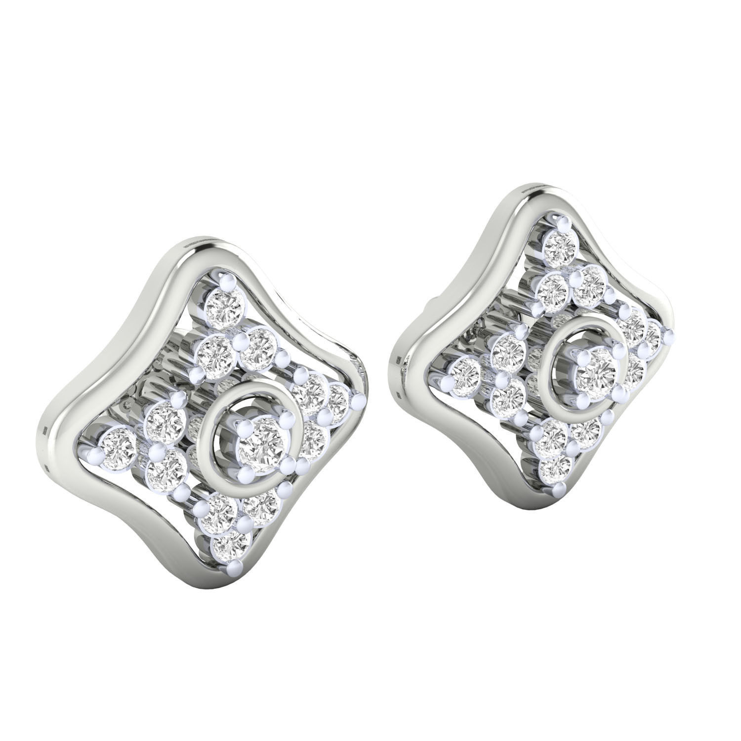 Women Earrings 3dm render detail 3D print model_3