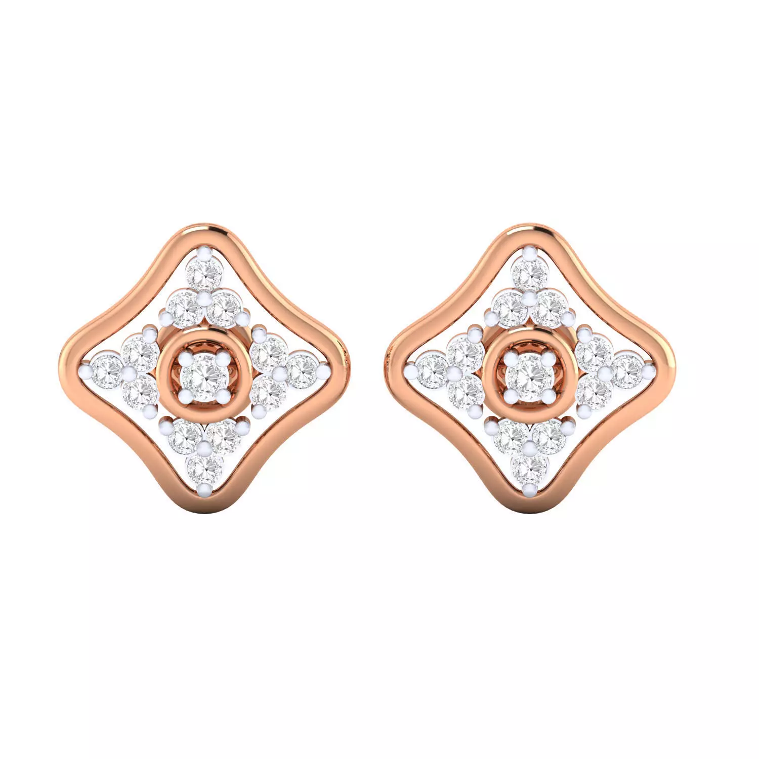 Women Earrings 3dm render detail 3D print model_0
